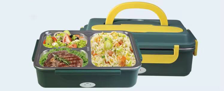 3 compartment electric lunch boxl