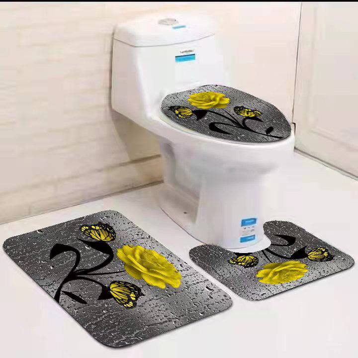 3in1 toilet mat set