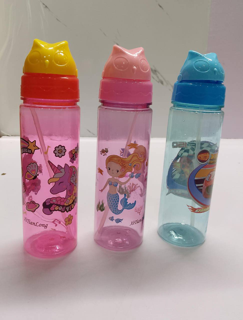 600ml 500ml n 400ml straw kids water bottles