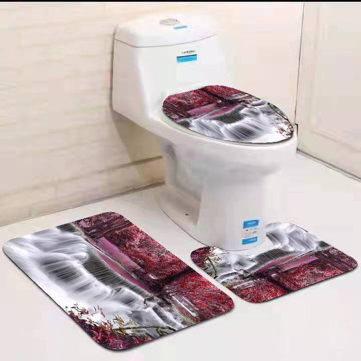 3in1 toilet mat set