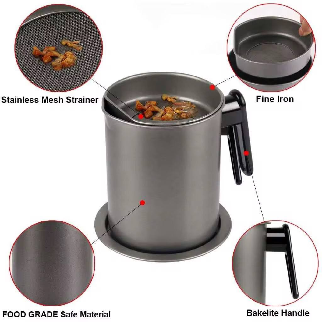 1.5 Oil metallic black sieve