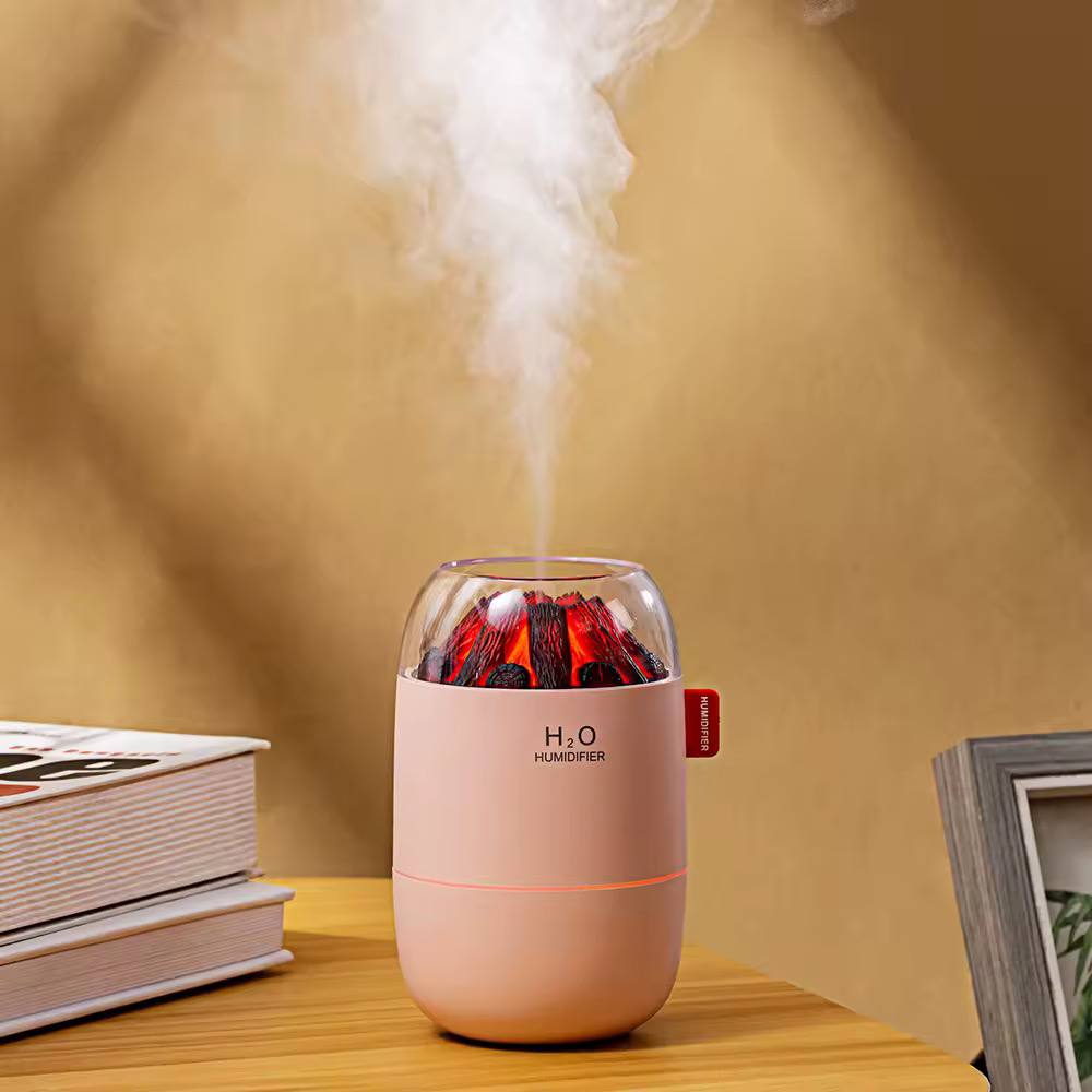 Mini flame volcano humidifier