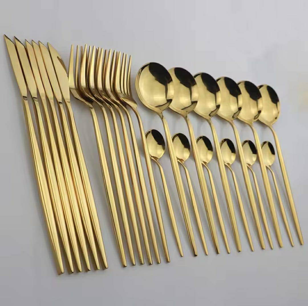 Heavy duty 24pcs dining cutlery set