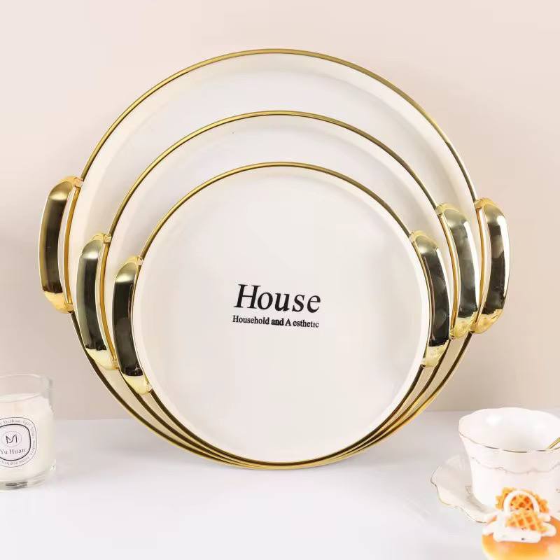 Set of 3 Tray Set round