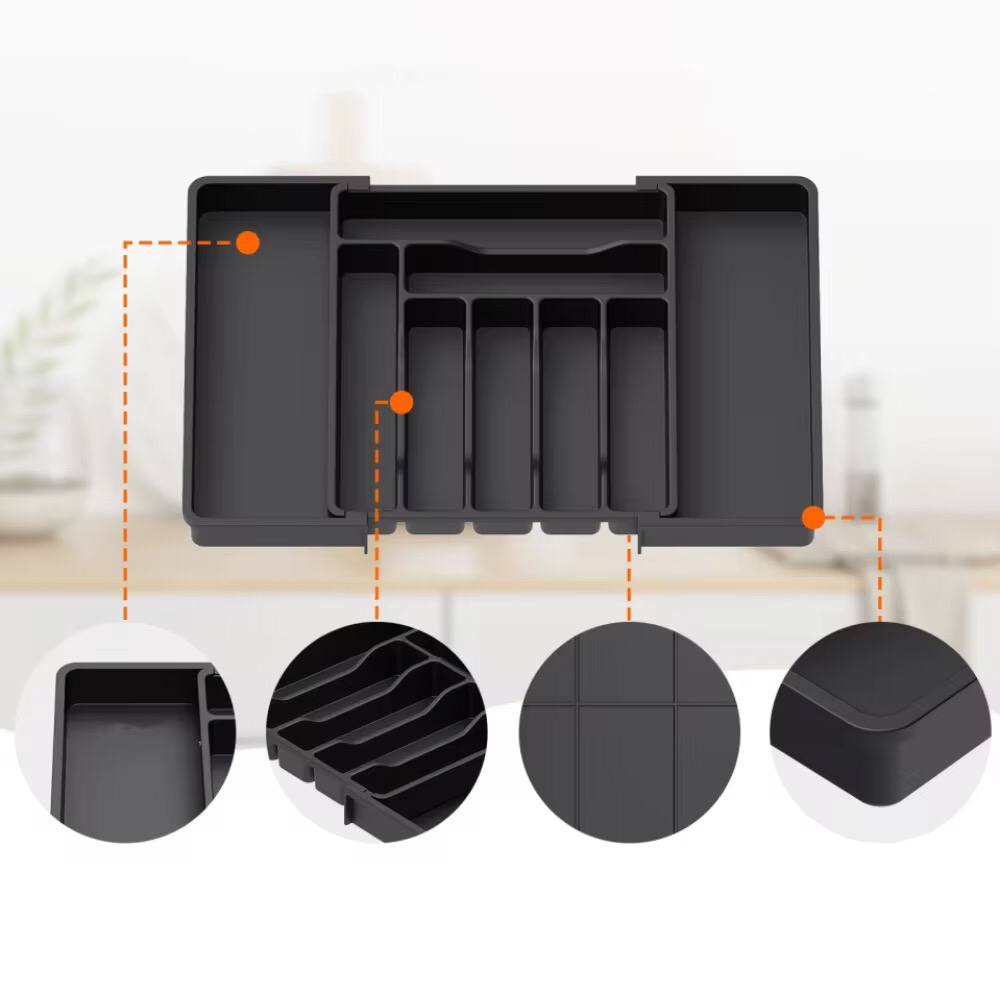 Expandable cutlery organiser