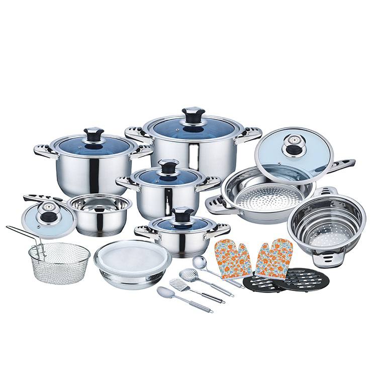 100pcs Heavy duty quality stainless steel Kaisavilla cookware set