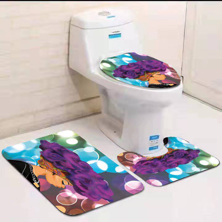 3in1 toilet mat set