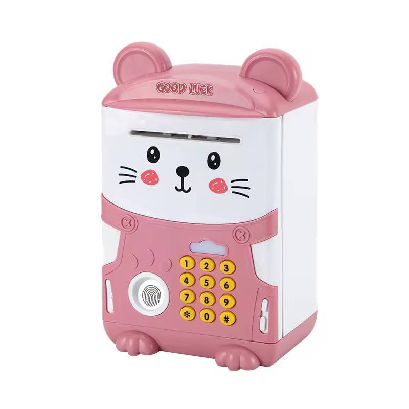 New Cartoon Finger print electronic piggy home bank with music