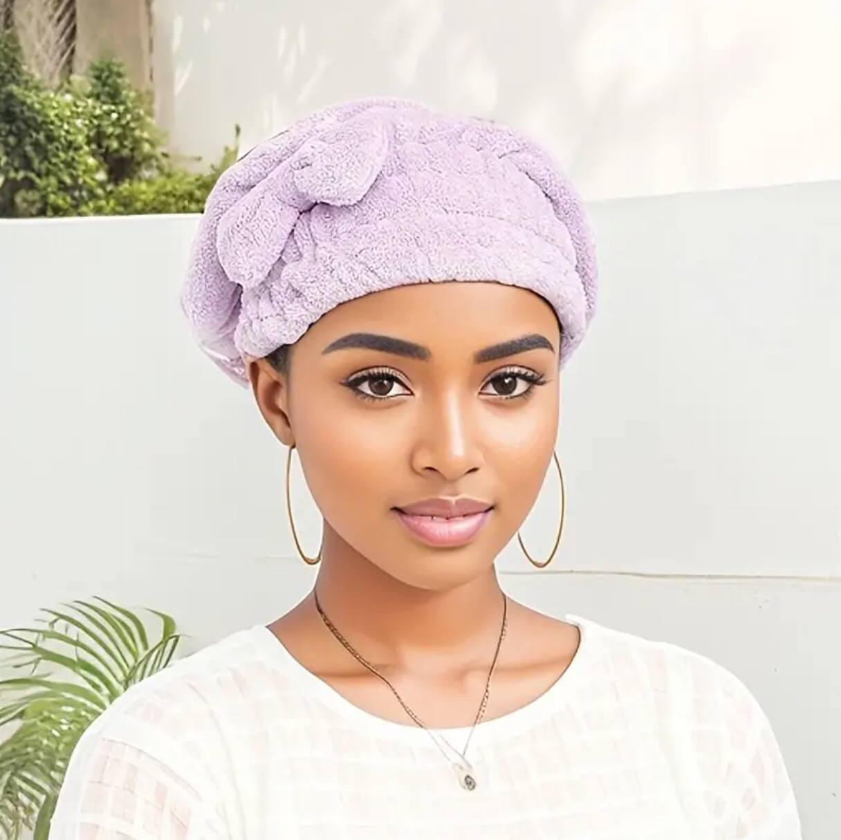Super absorbent quick drying hair cap