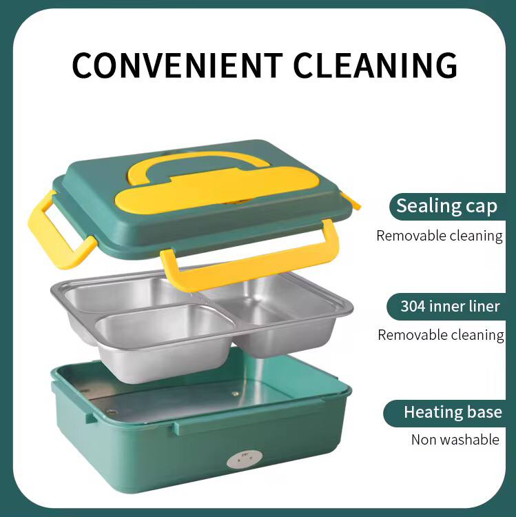 3 compartment electric lunch boxl