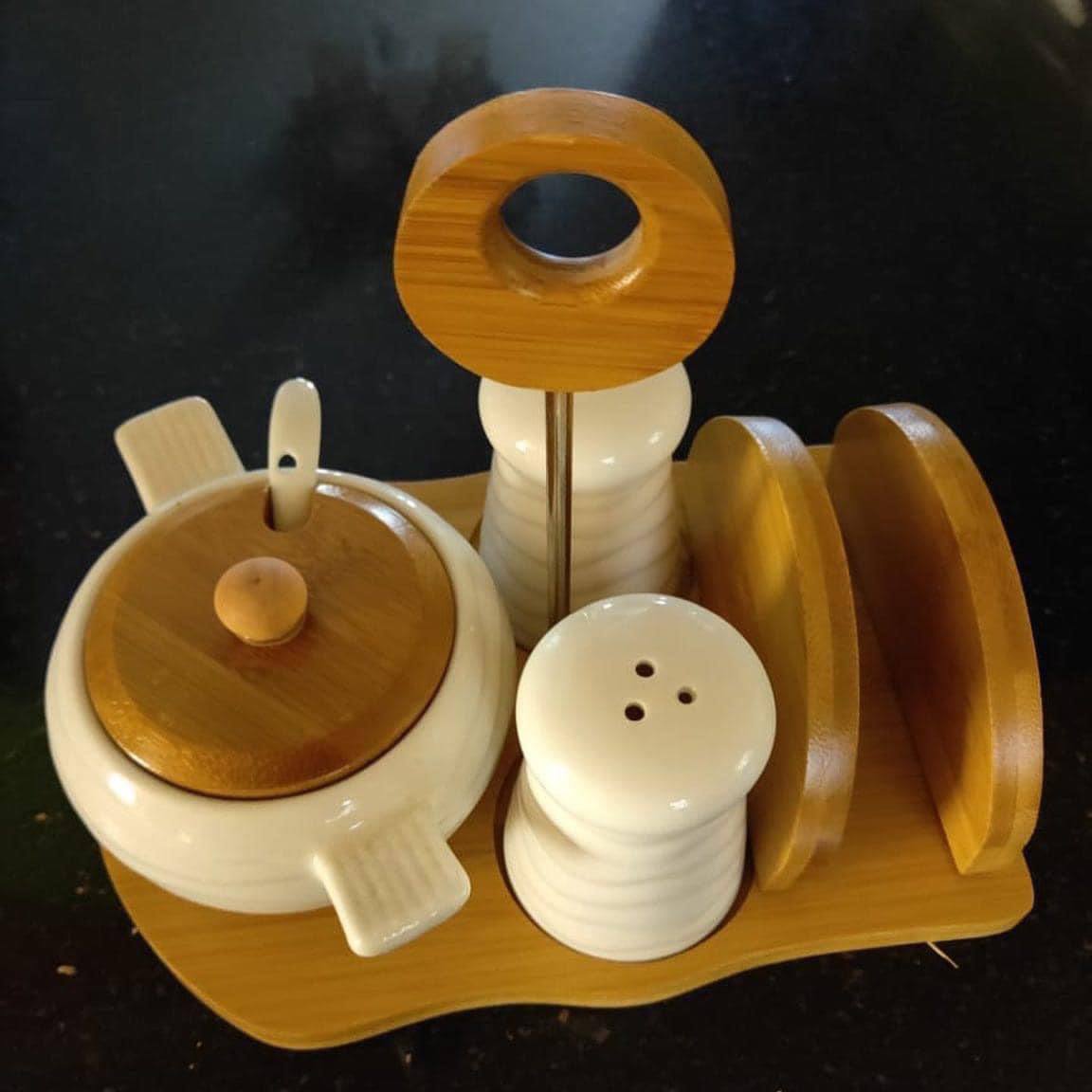 Sugar/Serviette/Shakers set