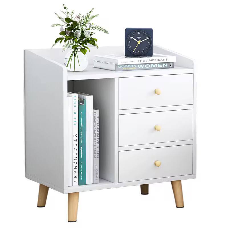 Bedside table with 3 drawers
