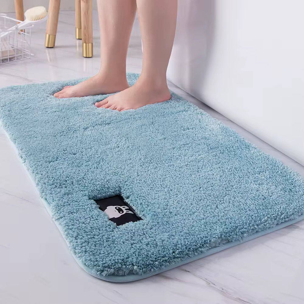 Plain color bathroom mat