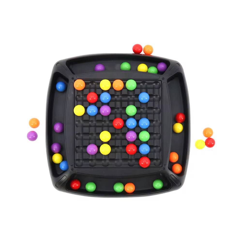 48 ball beads game, Puzzle Magic, Chess Board Games Rainbow Ball Elimination Toy