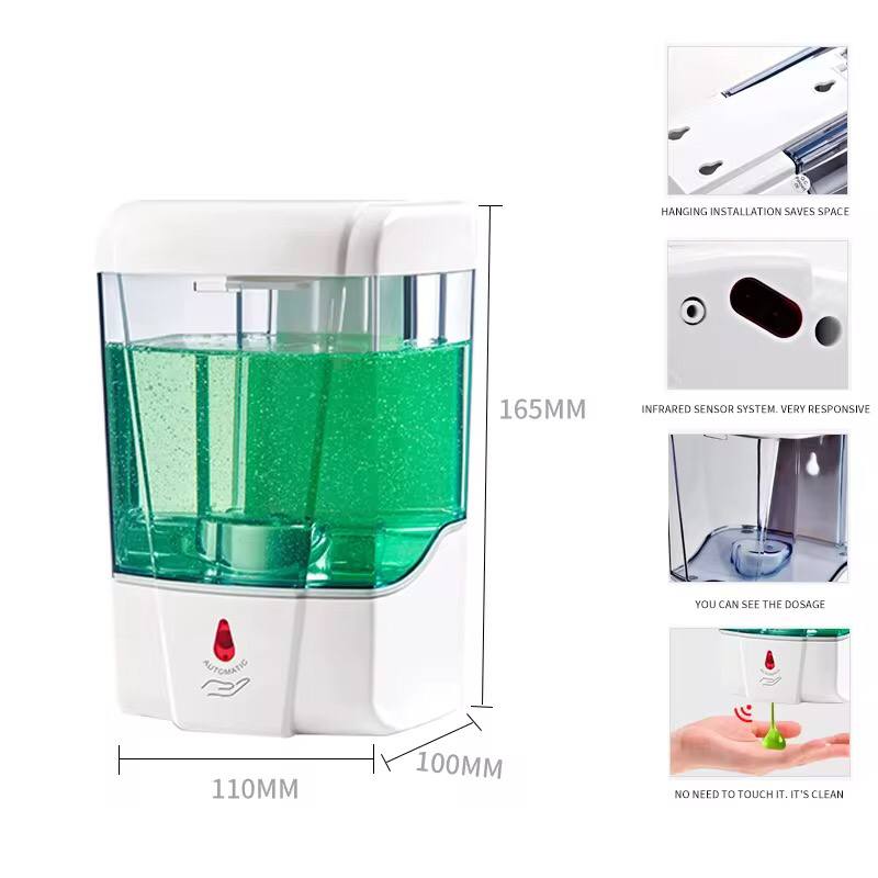 700ml automatic soap dispenser or touchless sanitizer dispenser