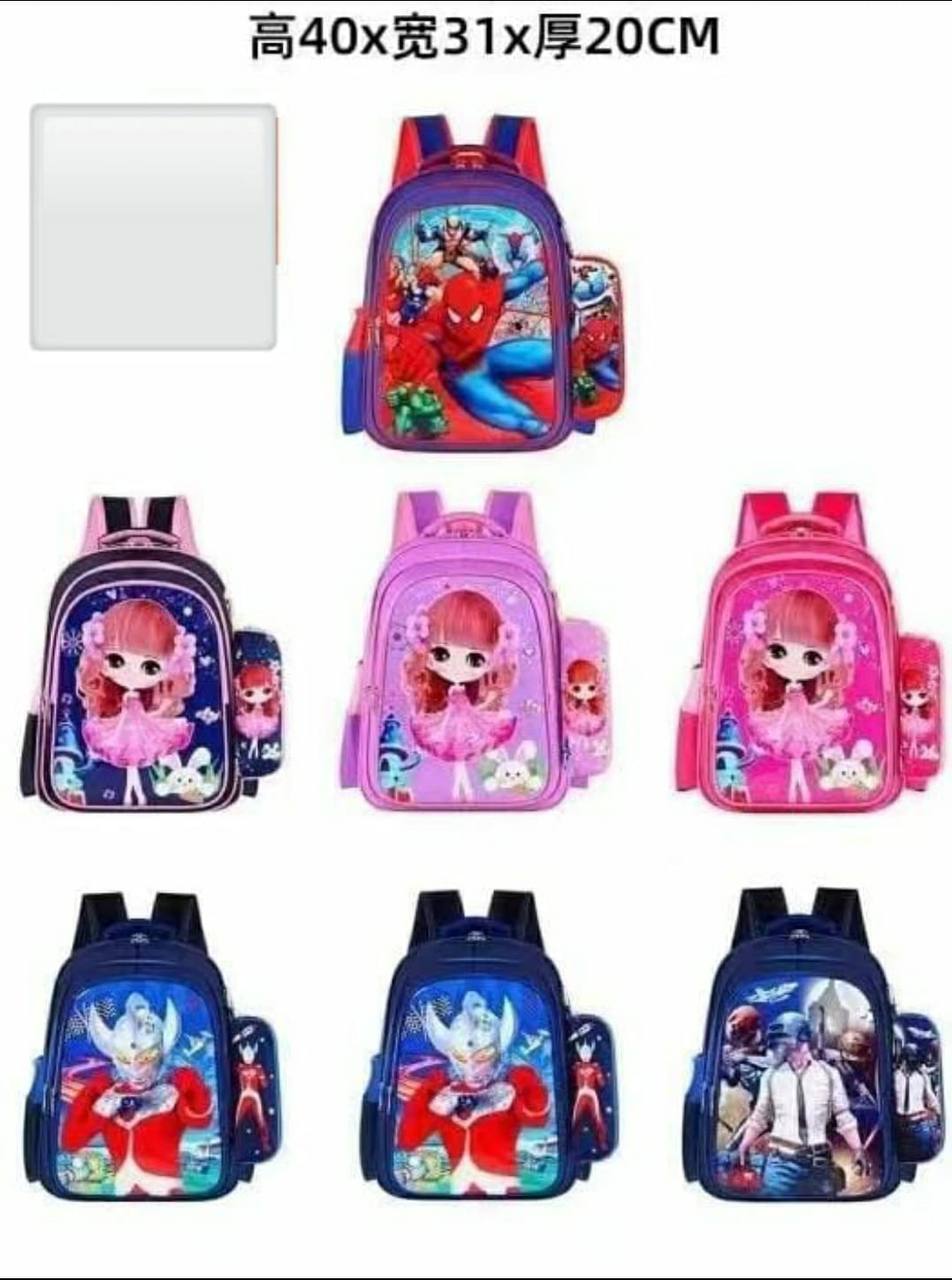 Bag with pencil pouch back to school bag,