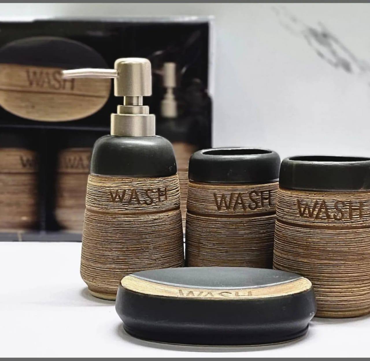 ceramic 4in1 bathroom set