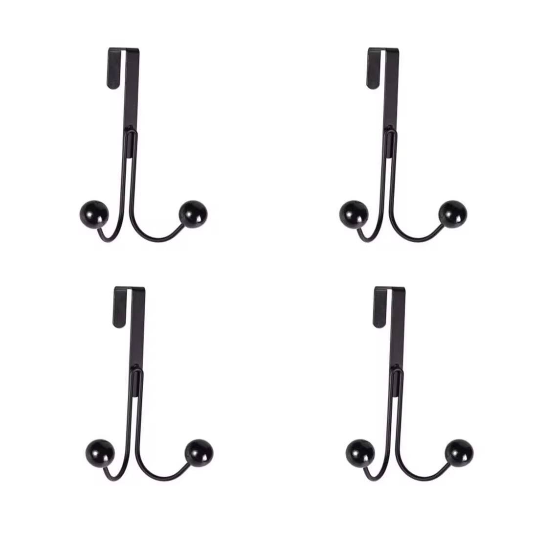 Over The Door Double Hanger Hooks Free Punching For Hanging Hats Bag