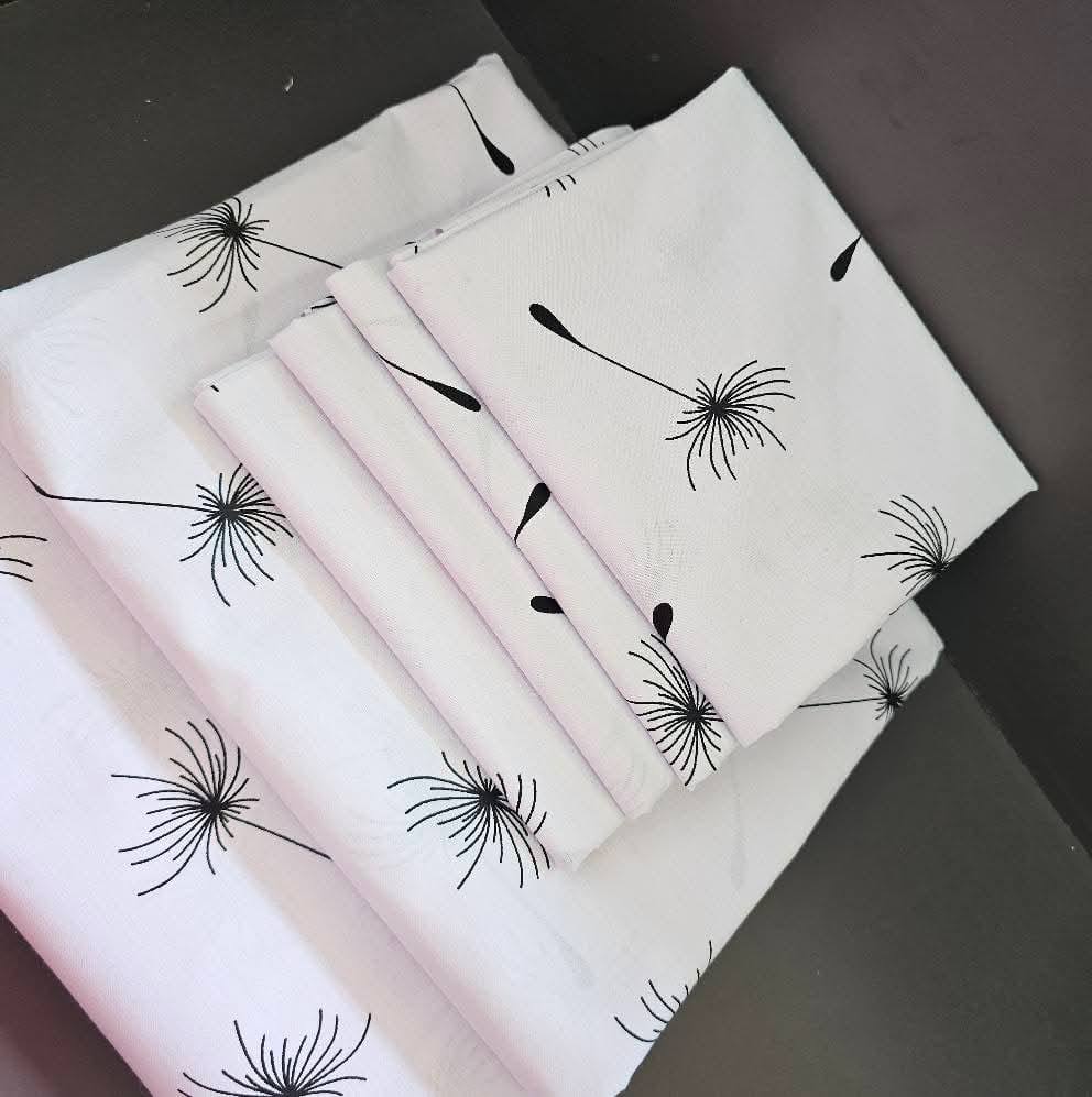 Two Flat Bedsheet Both Printed
4 Pillowcases