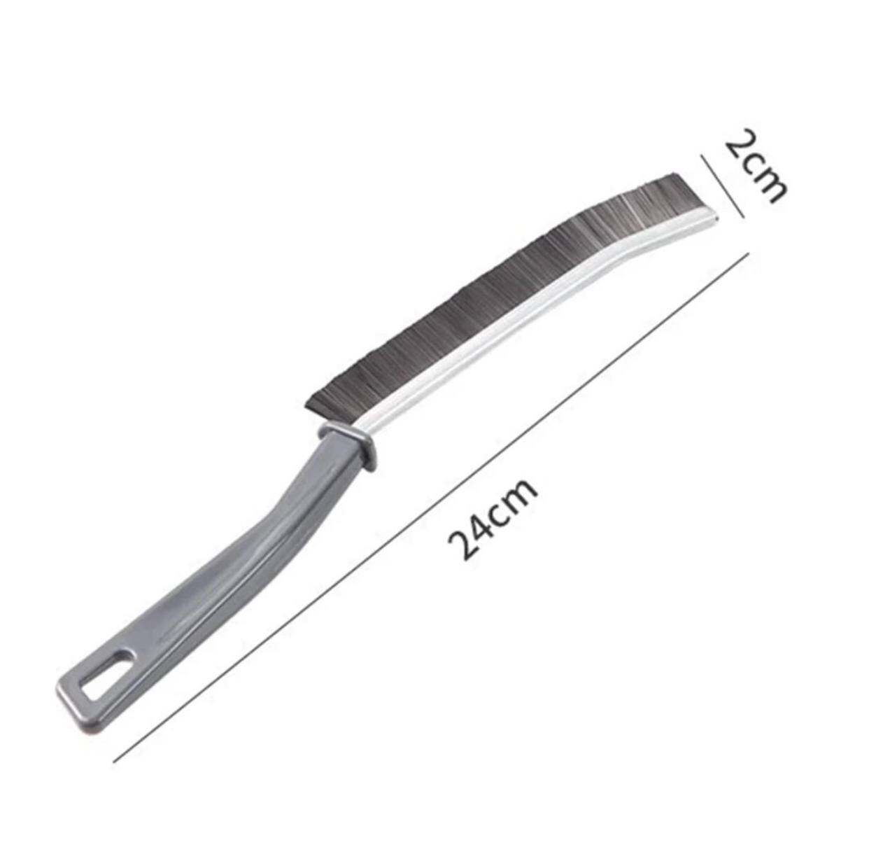 2pcs hard bristle crevice cleaning brush