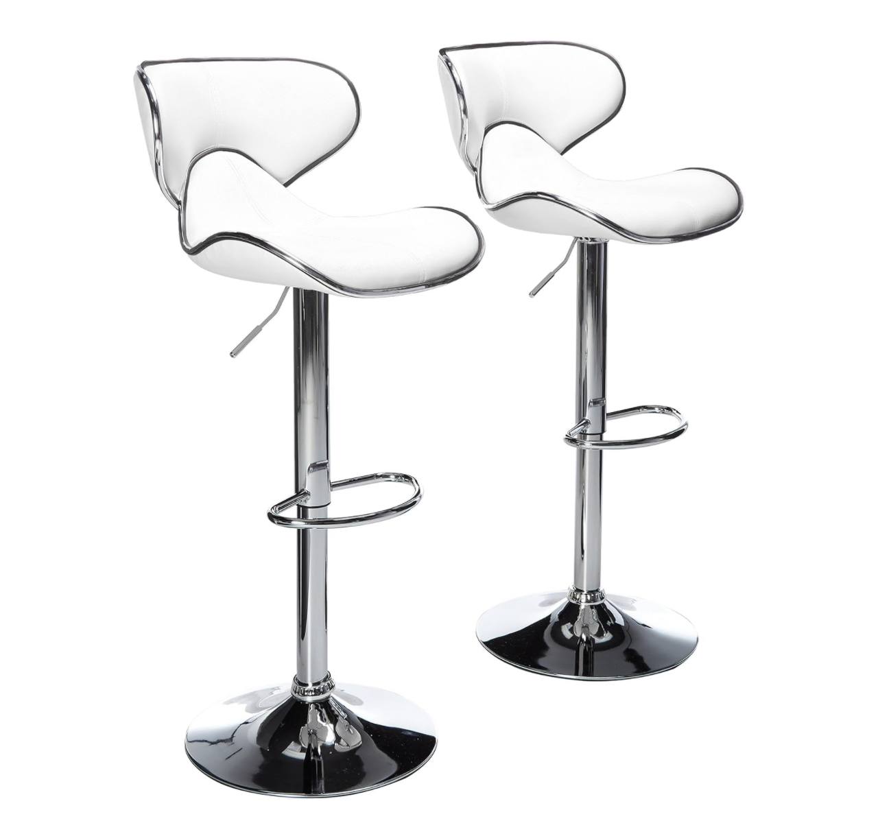 Premium quality adjustable leather bar stools