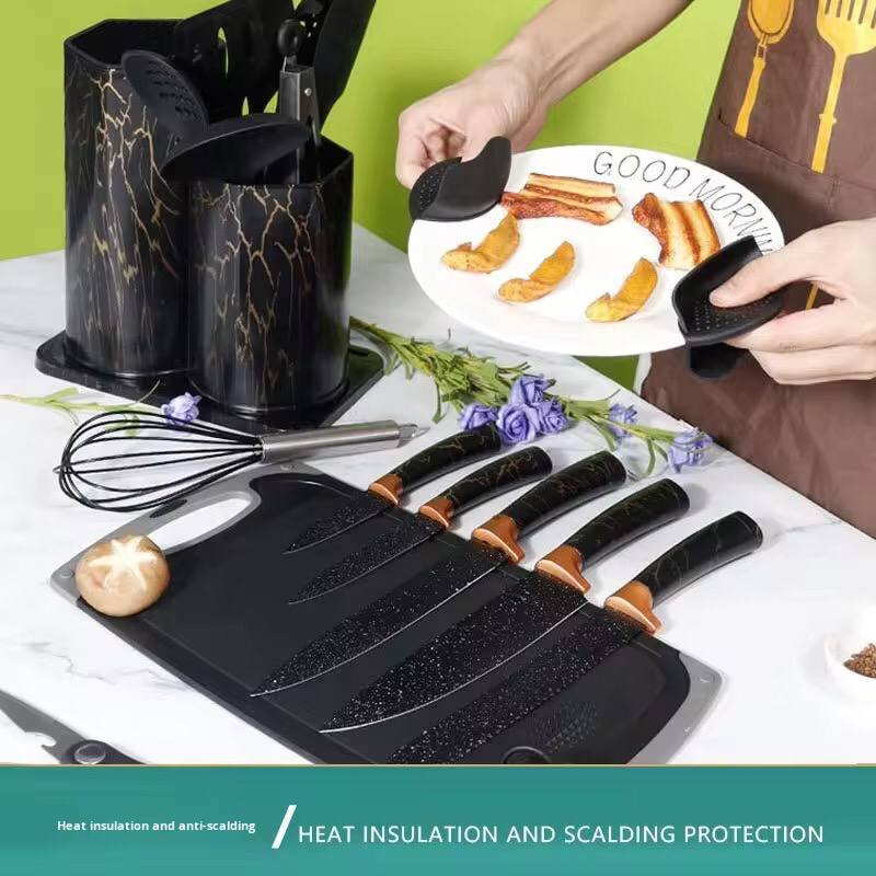 25PC Marble Silicone Spoons