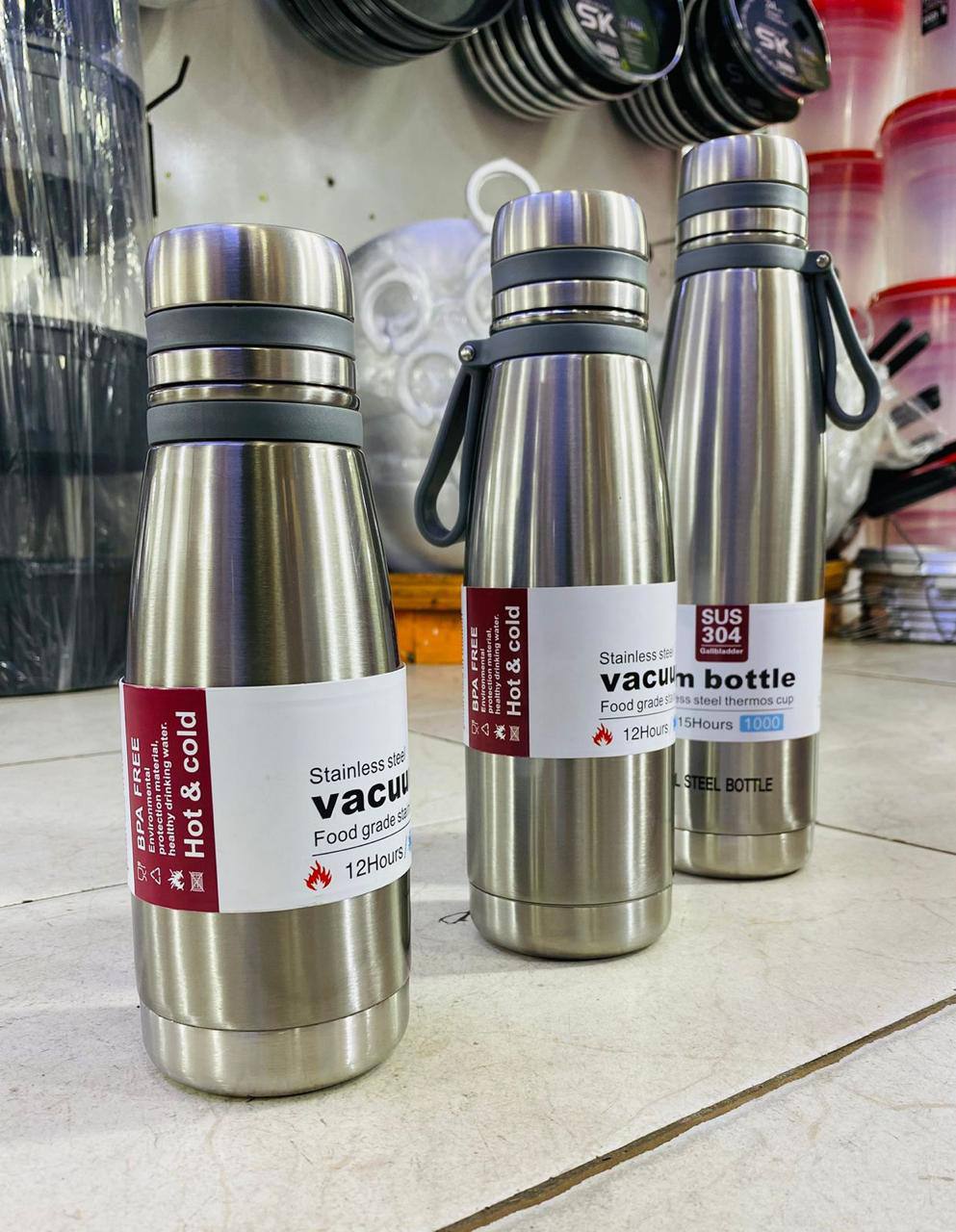 800 and 1lts stainless steel thermos flasks