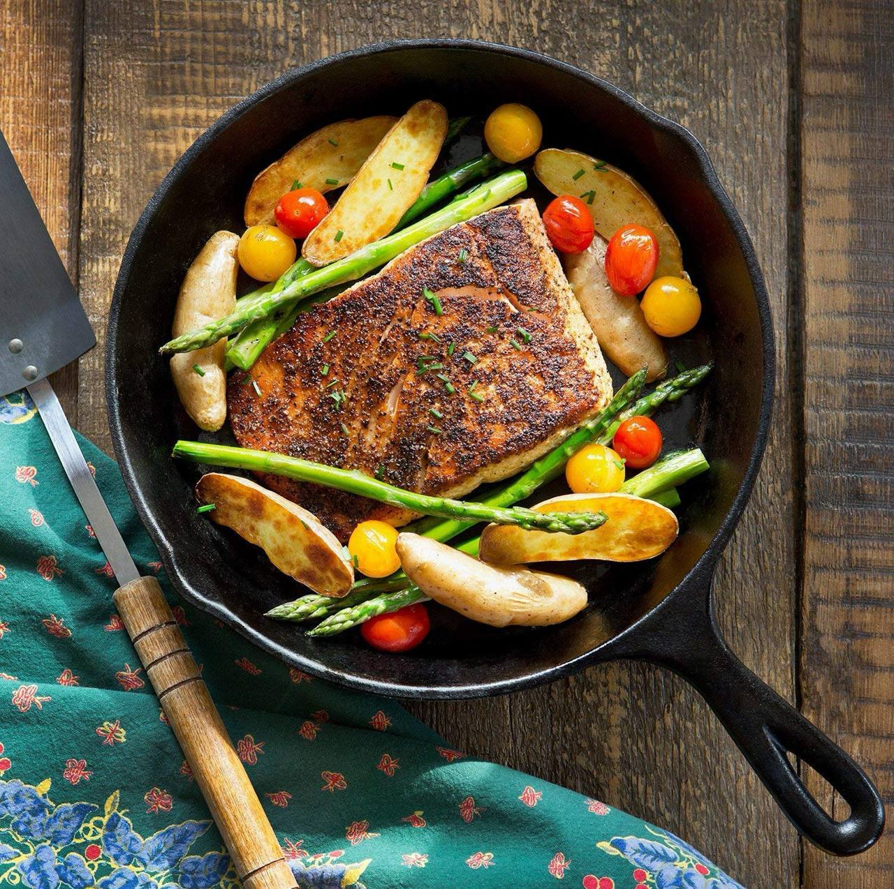 Extra Large 30cm Cast Iron Skillet Fry Pan