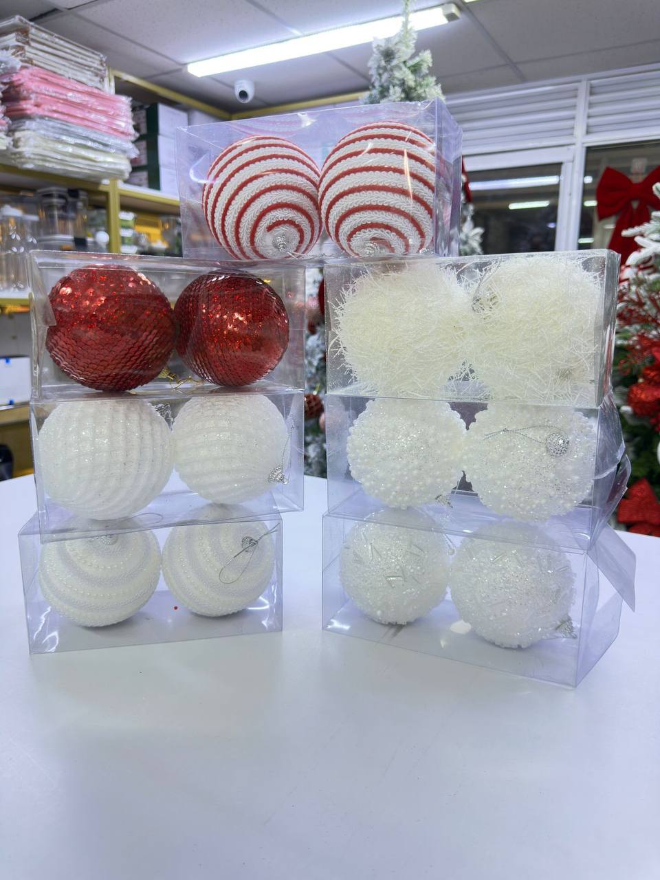 2pc set 10 cm Christmas ornaments / decorating balls