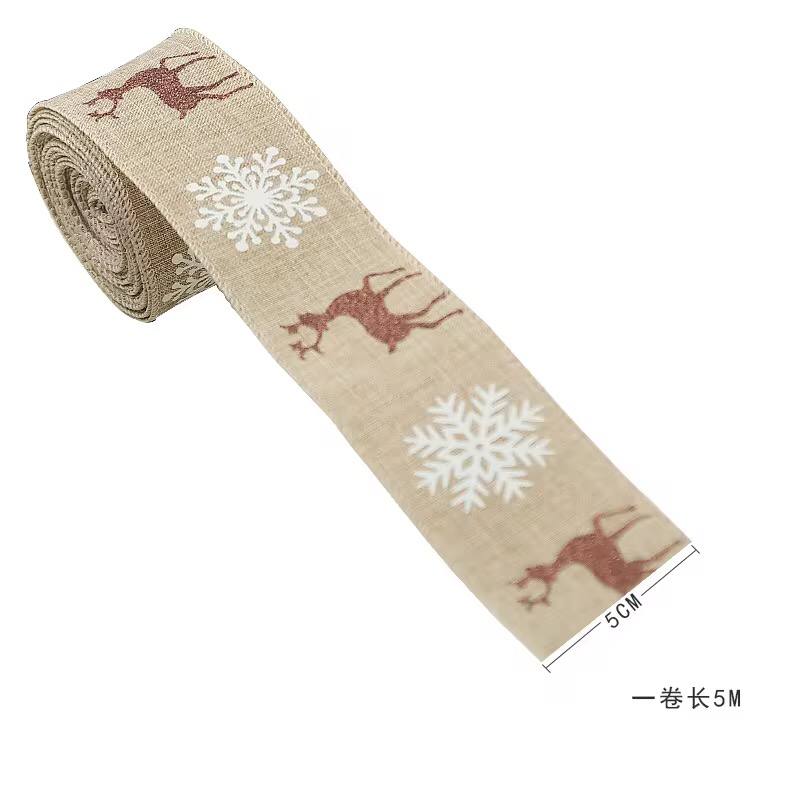 5 meters Christmas themed ribbon