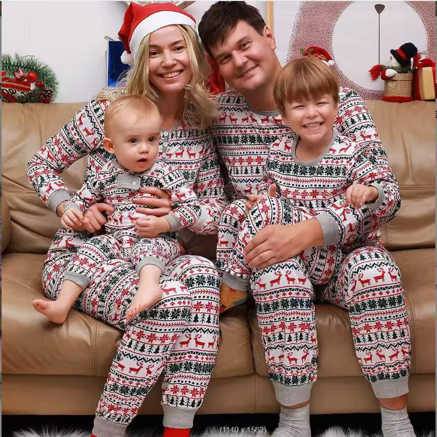 Family matching Christmas pajama sets