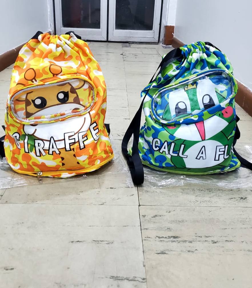 Cute Cartoon Drawstring Waterproof Swimming Bag/GymBag