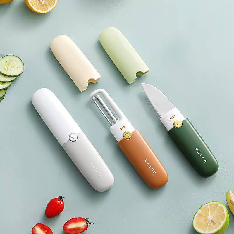 SY-165 ; 3 function pocket fruit knife & peeler