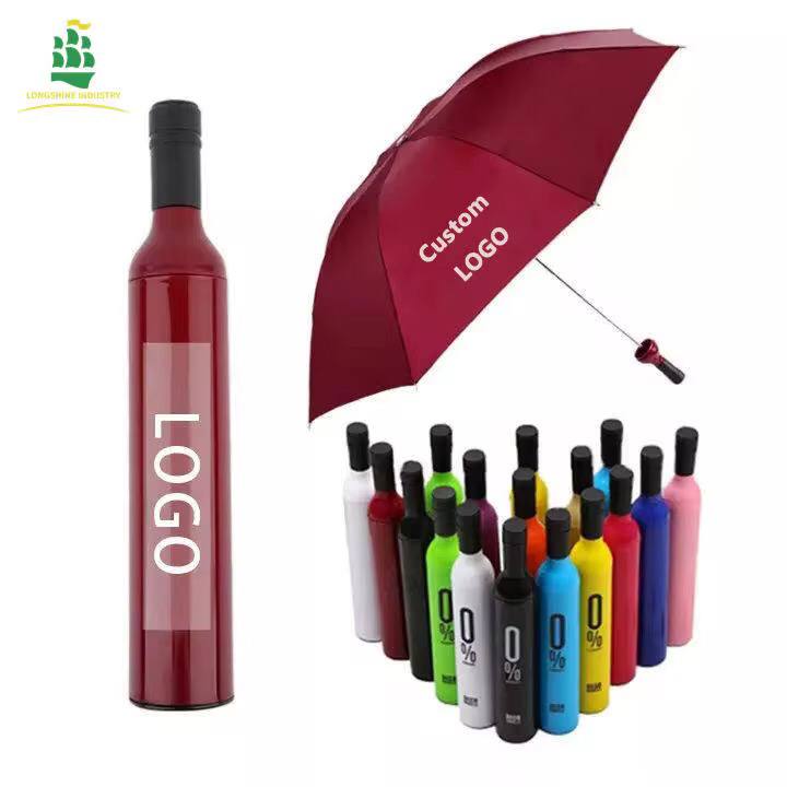 Wine bottle umbrella