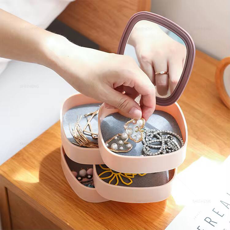 Rotating jewelry organizer