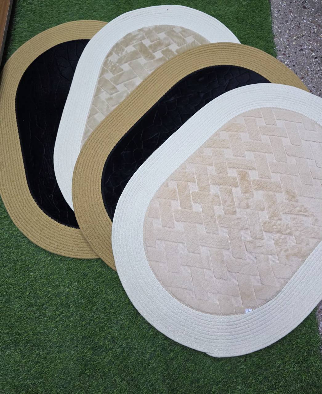 Enhance your space with Nordic minimalist woven Rattan Rugs!