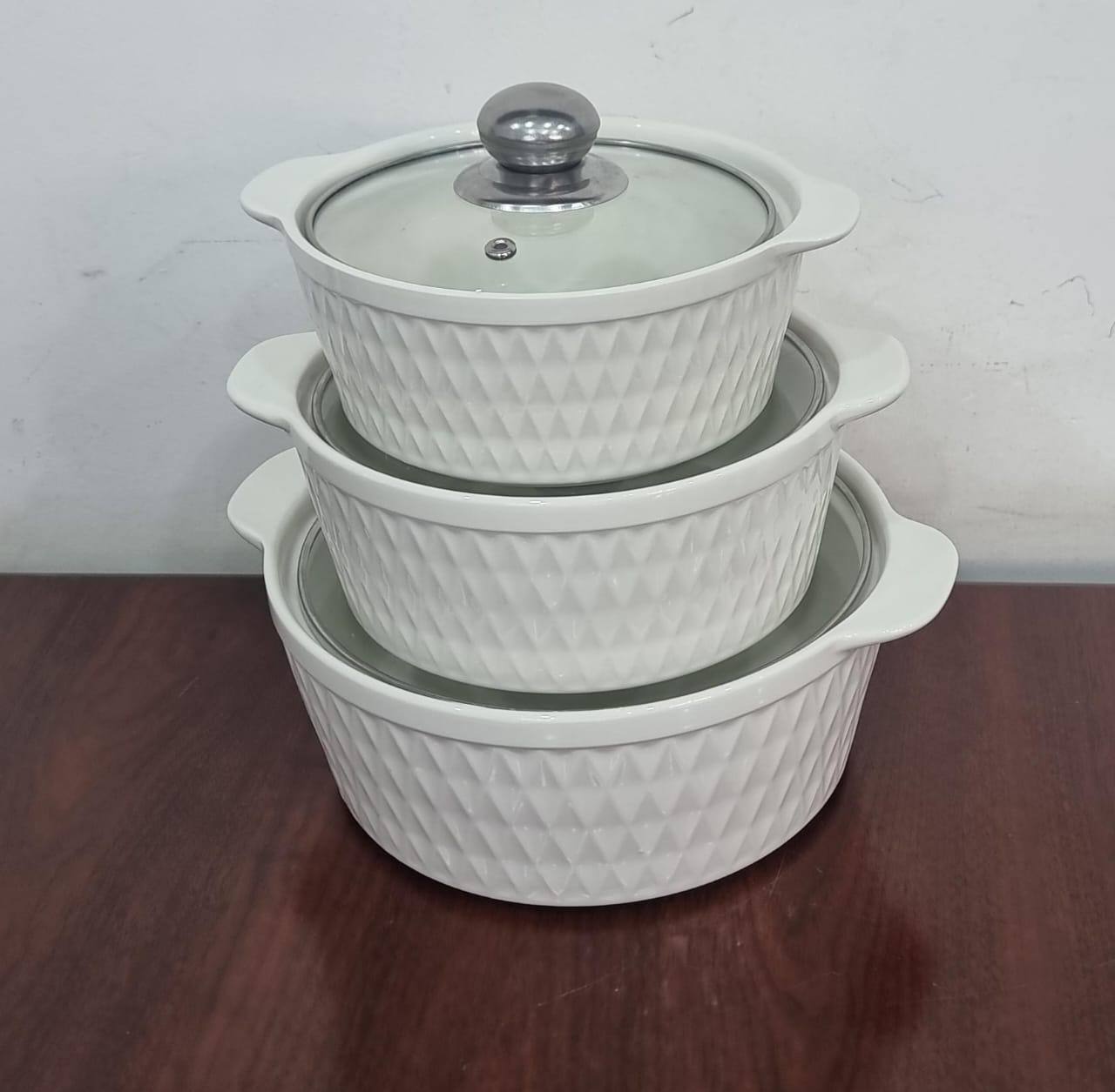 High quality 3in1 ceramic serving dish