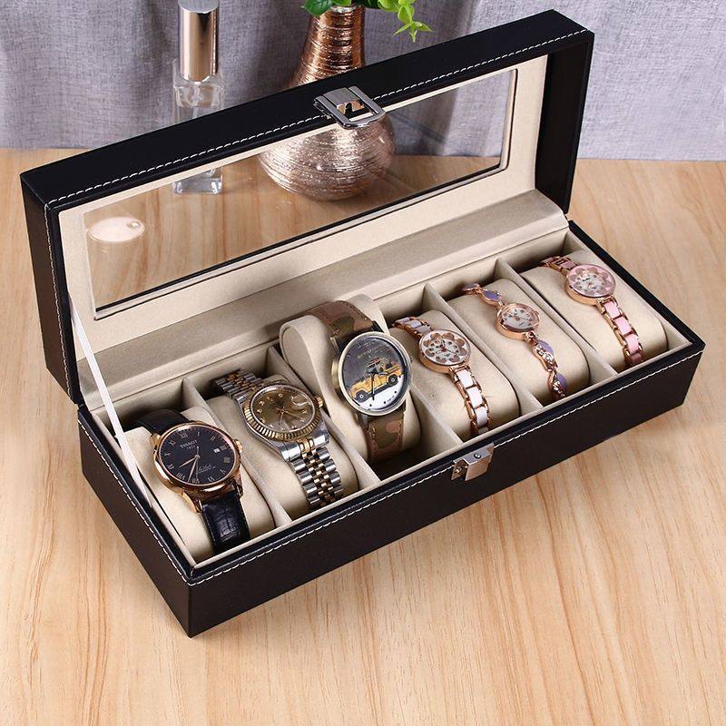 6 slots watch Organizer/ storage box