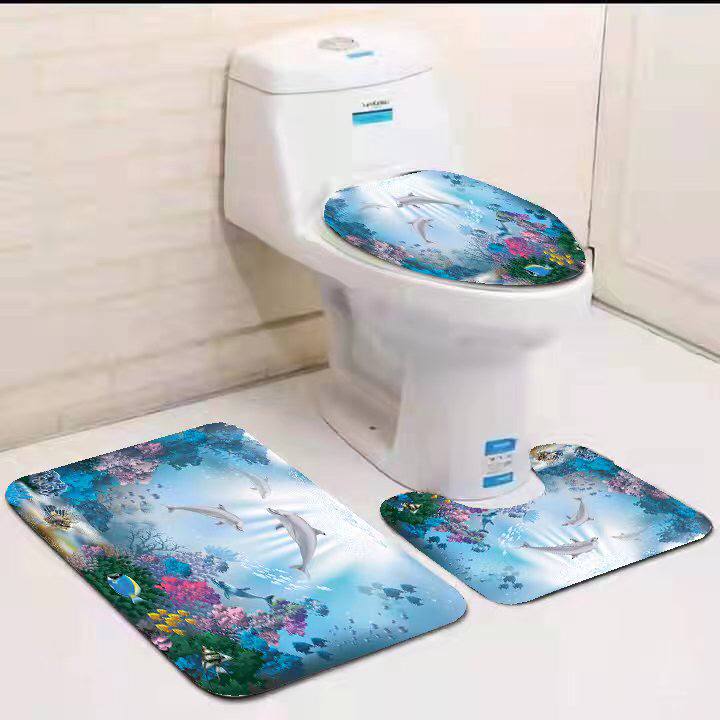 3in1 toilet mat set