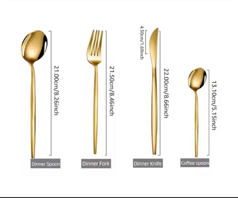 Heavy duty 24pcs dining cutlery set