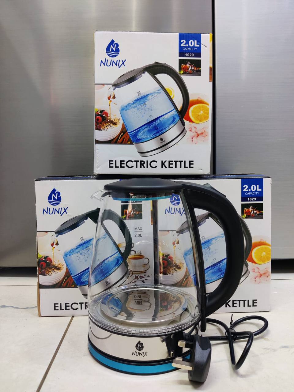 Nunix Glass Kettle 2L