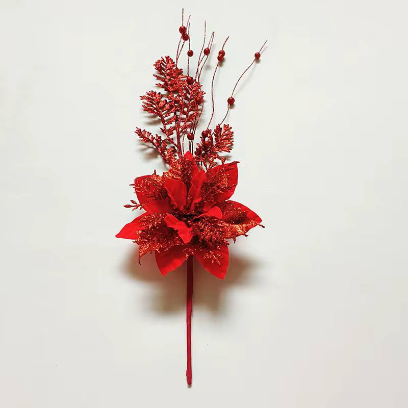 52 cm length Christmas decoration berry branch/ flower
Color; red