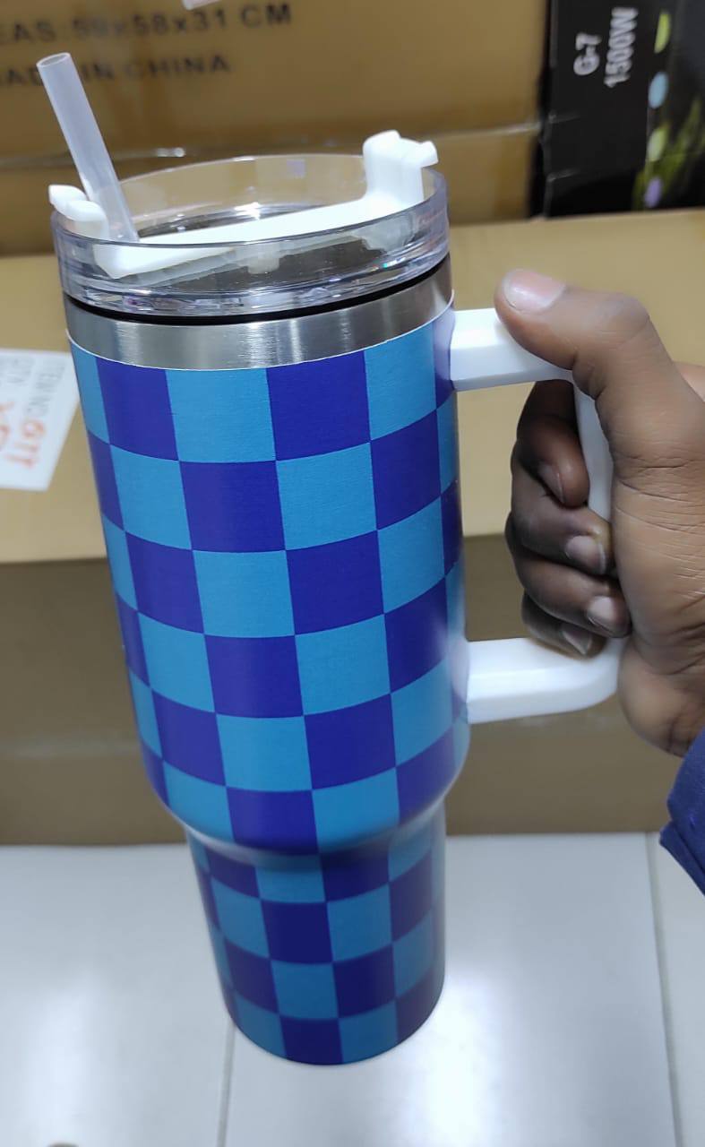 Stanley Checked 1.2L Hot & Cold Stainless Steel Stanley Mug