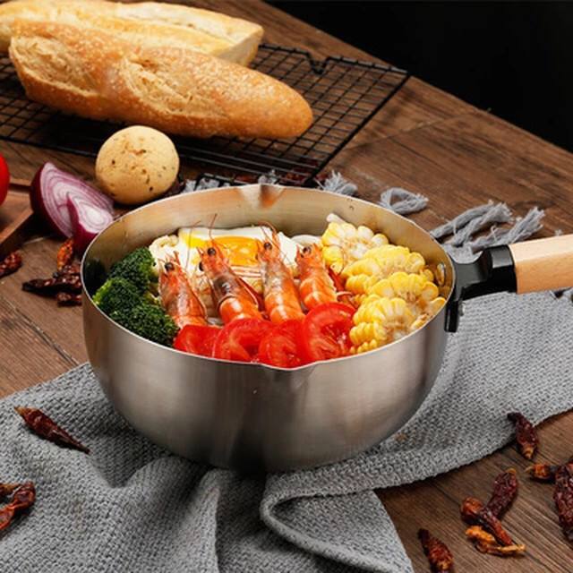 2L Stainless steel non- stick calibrated Japanese Pan Noodle Pot