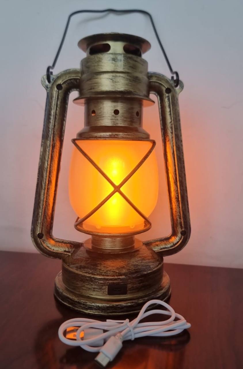 VINTAGE DESIGN 35cm LED LANTERN