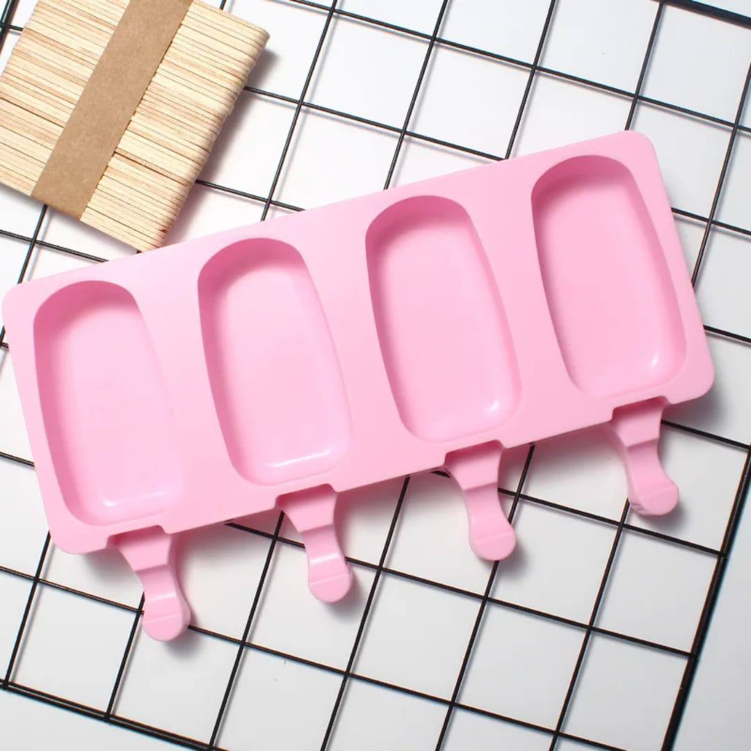 Food Safe Silicone Popsicle Mould with lid