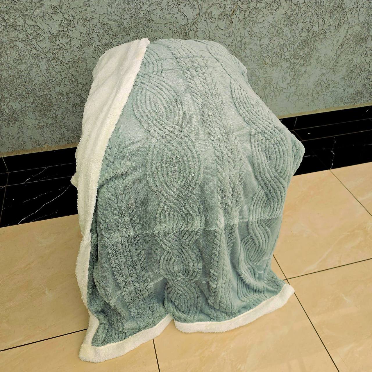 Lambswool Double Sided Throw Blanket