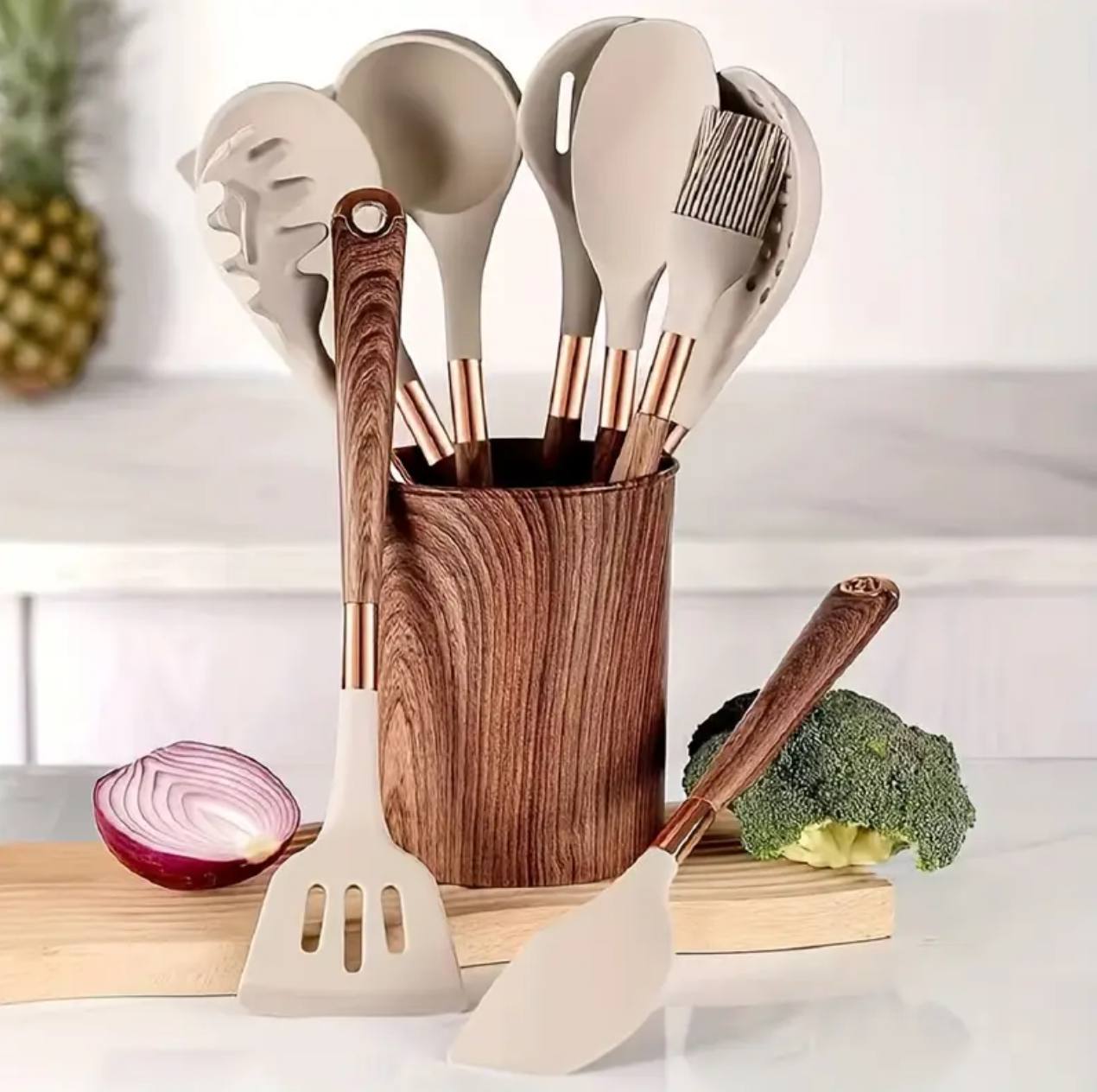 11pcs silicone spoon set