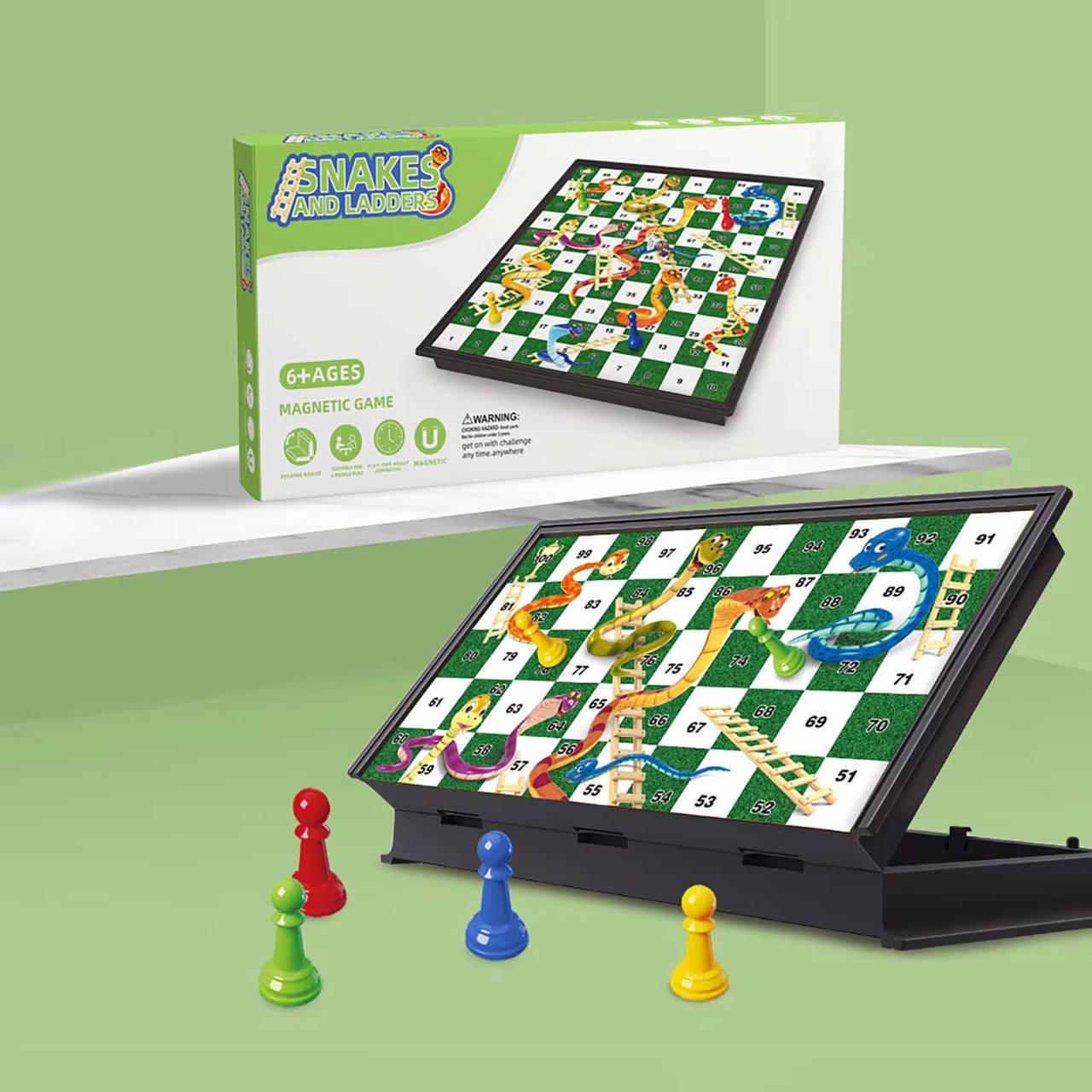 SNAKE&LADDER MAGNETIC GAMEBOARD