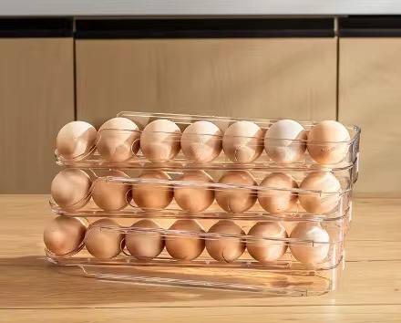 3 Layered Rolling egg storage box